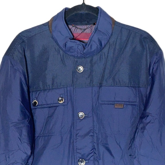 NEW Untuckit Navy Blue Rodier Lightweight Quilted Insulated Field Jacket, XL - Picture 5 of 14